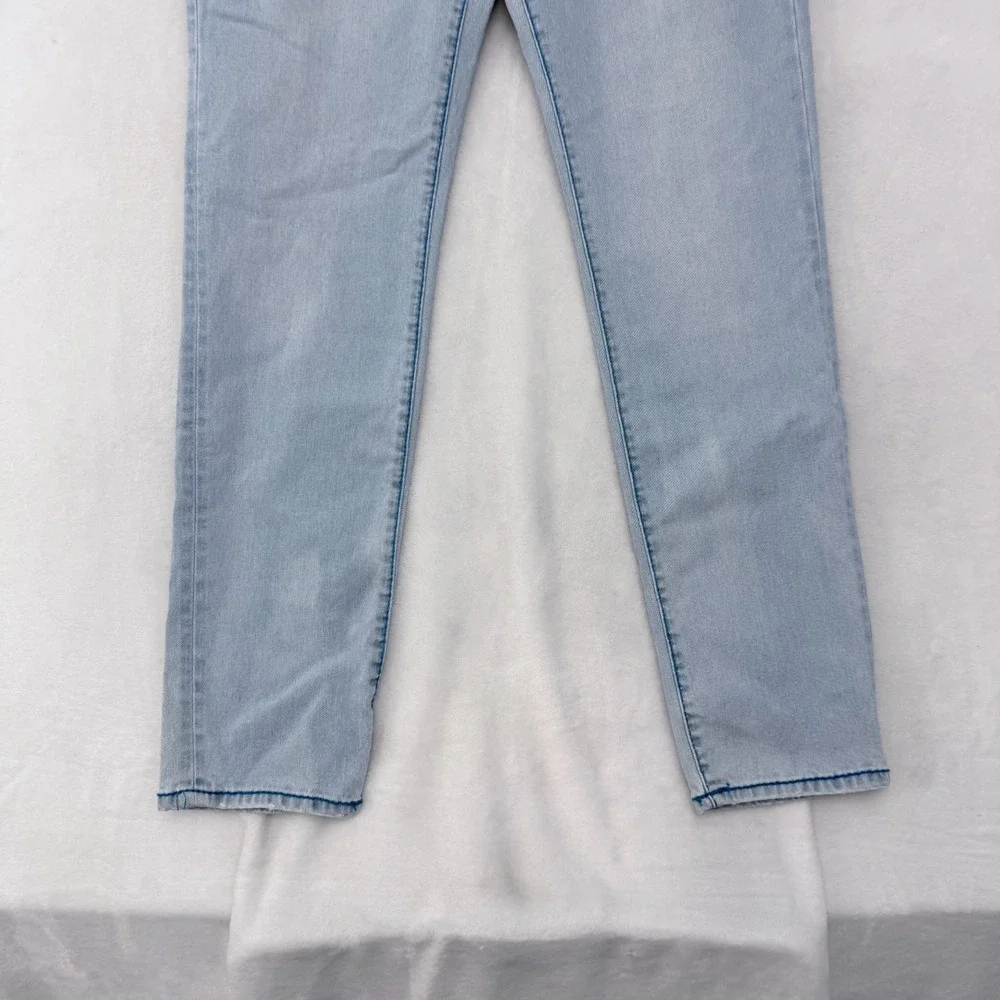 True Religion Geno Jeans Mens 30x31 Blue Big T Flap Relaxed Slim Stretch